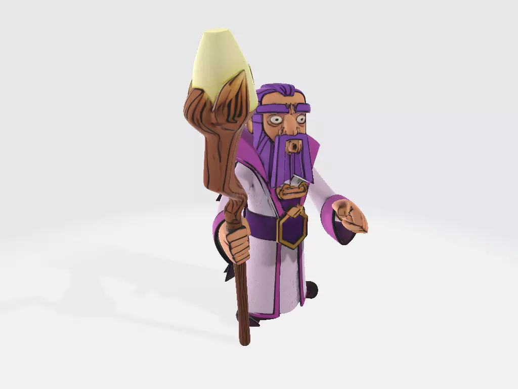 Clash A Rama Sep25 Wizard Pointing the Finger 3D print model