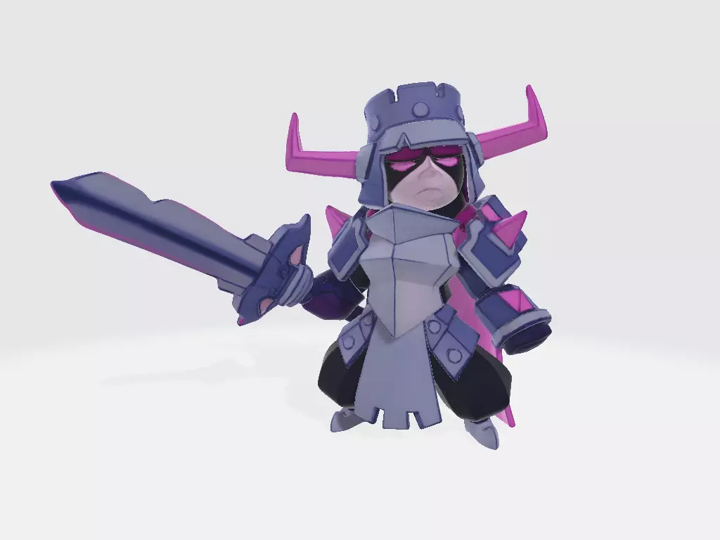 Clash A Rama Sep25 Heroes Queen PEKKA 3D print model