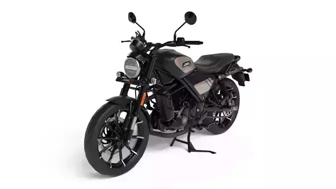 Harley Davidson X440 - Matte Black - Game Ready 3D Model