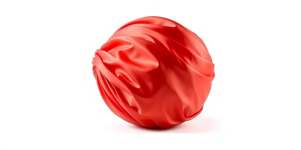 Silk Fabric Satin Red Glossy Texture_0