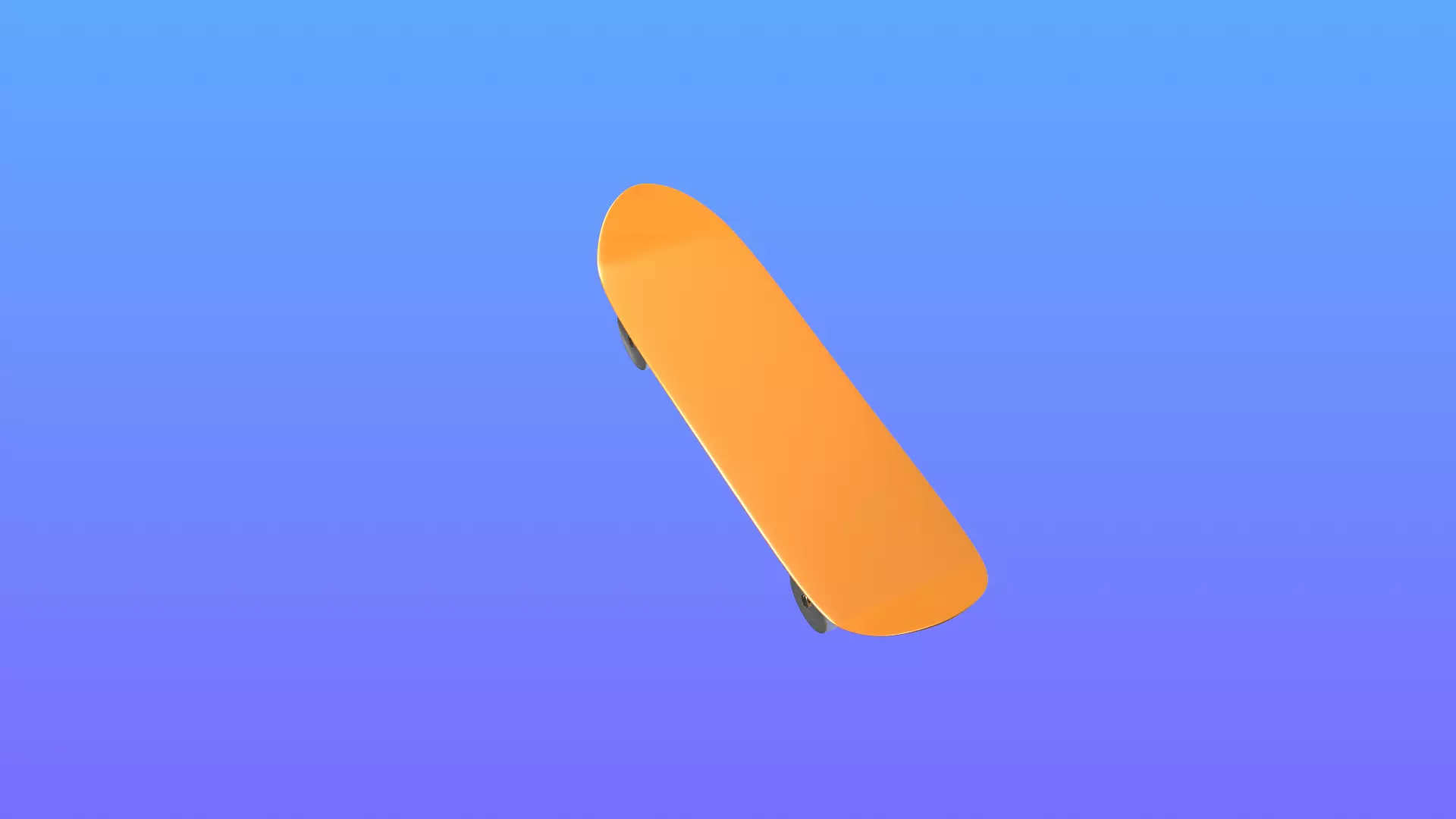 Low poly Scateboard Low-poly 3D model_9