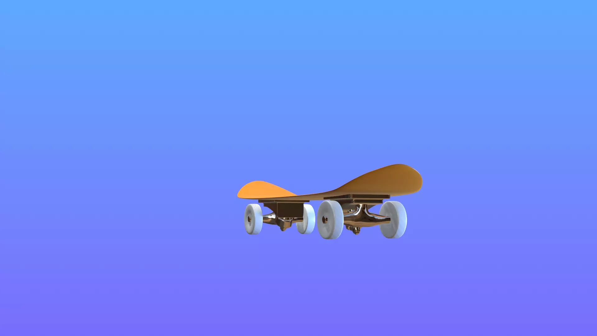 Low poly Scateboard Low-poly 3D model_4