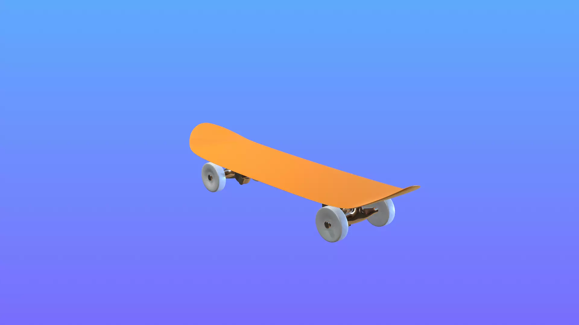 Low poly Scateboard Low-poly 3D model_1