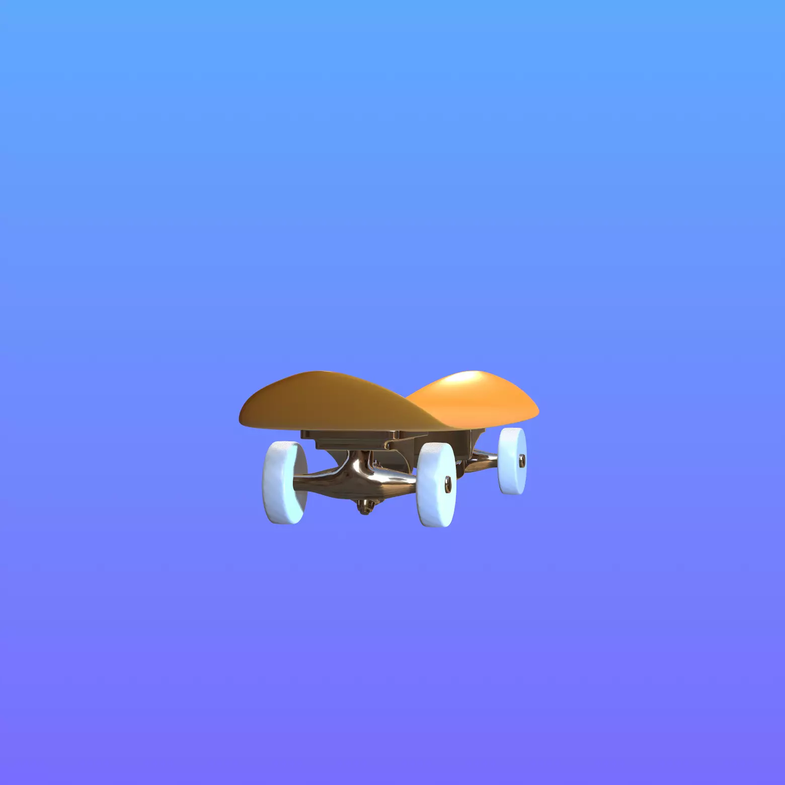 Low poly Scateboard Low-poly 3D model_7