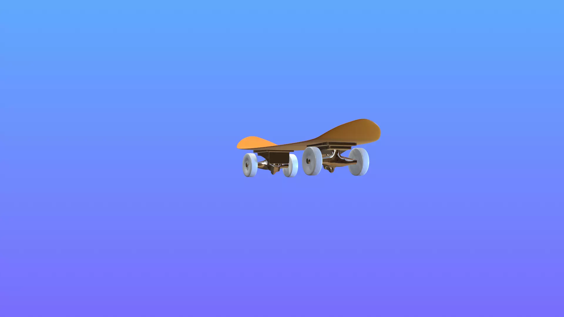 Low poly Scateboard Low-poly 3D model_2
