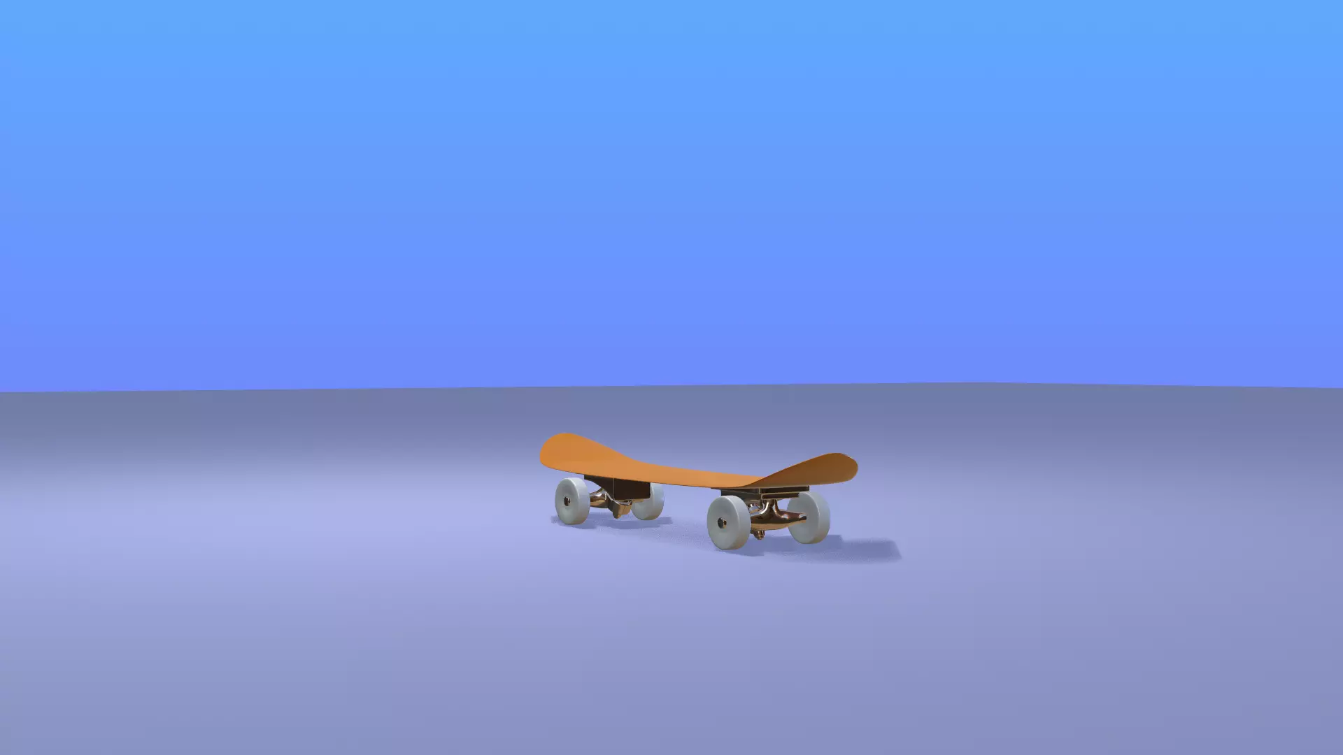 Low poly Scateboard Low-poly 3D model_0
