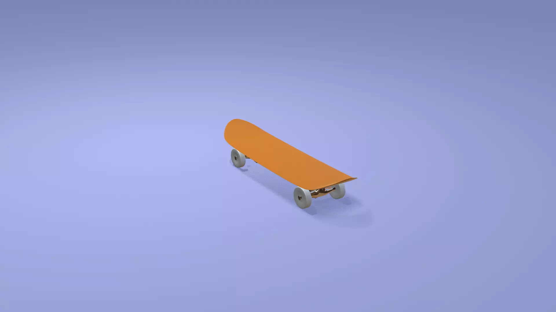 Low poly Scateboard Low-poly 3D model_8