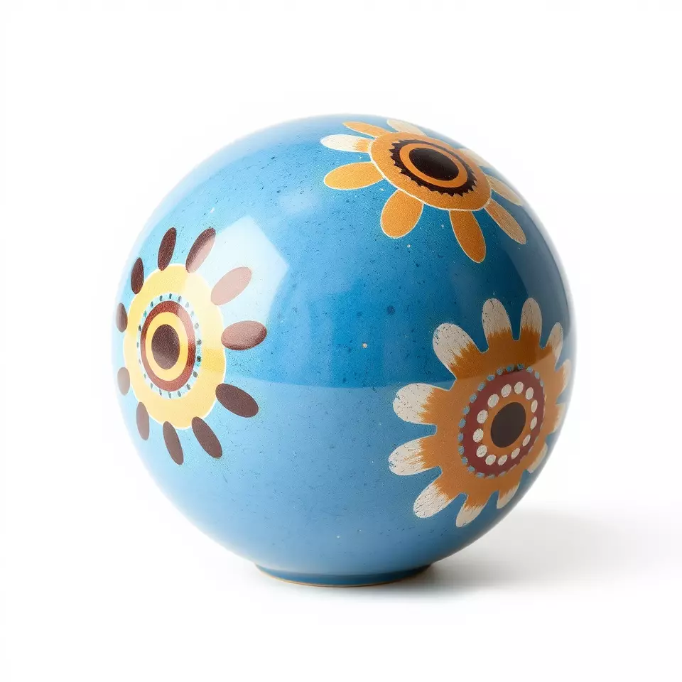 Ceramic Floral HandPainted Glossy Texture_1