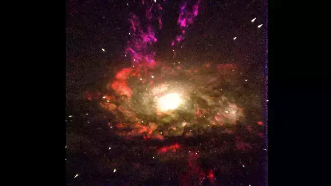 Seyfert Galaxy 3D model