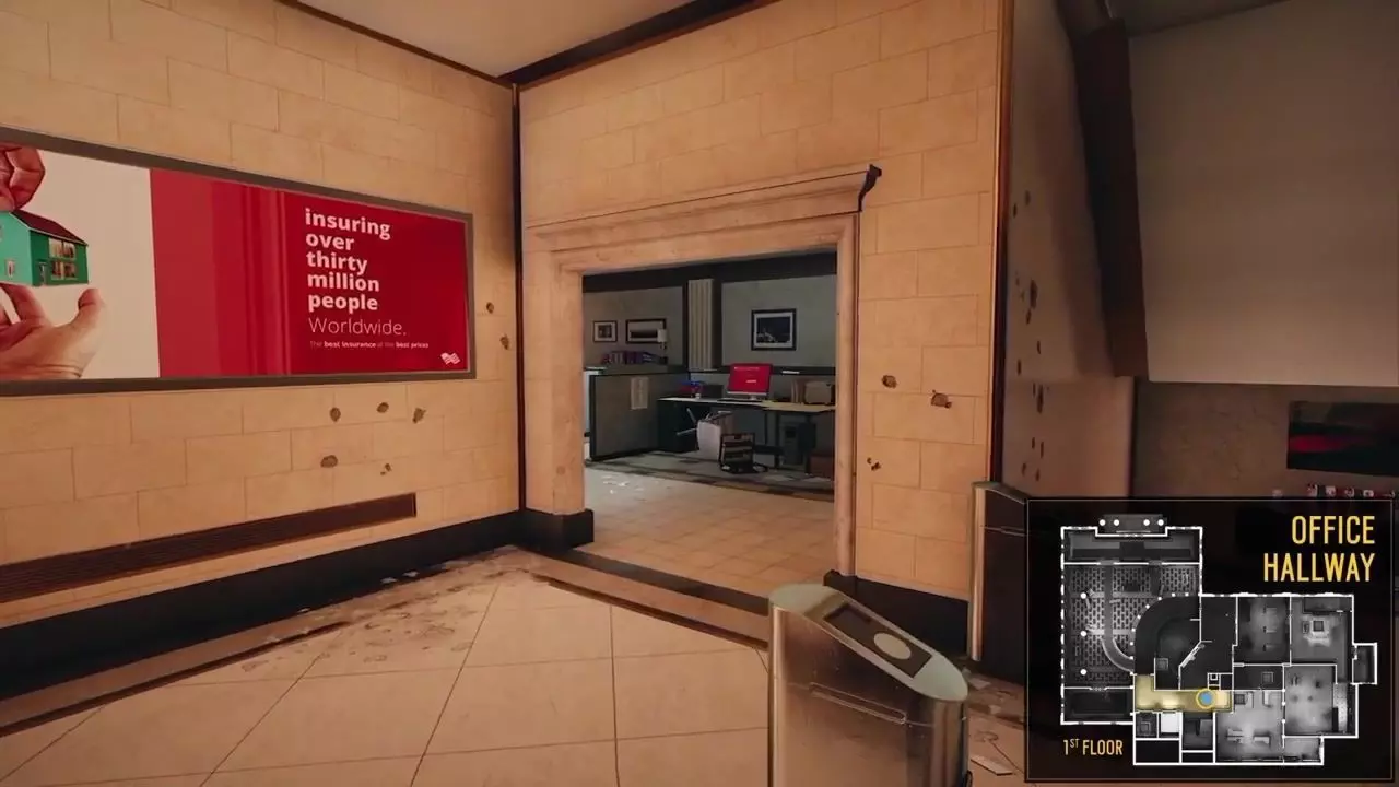 Map Bank A Large Scale Multi-Floor Tactical Environment interior Low-poly 3D model_48