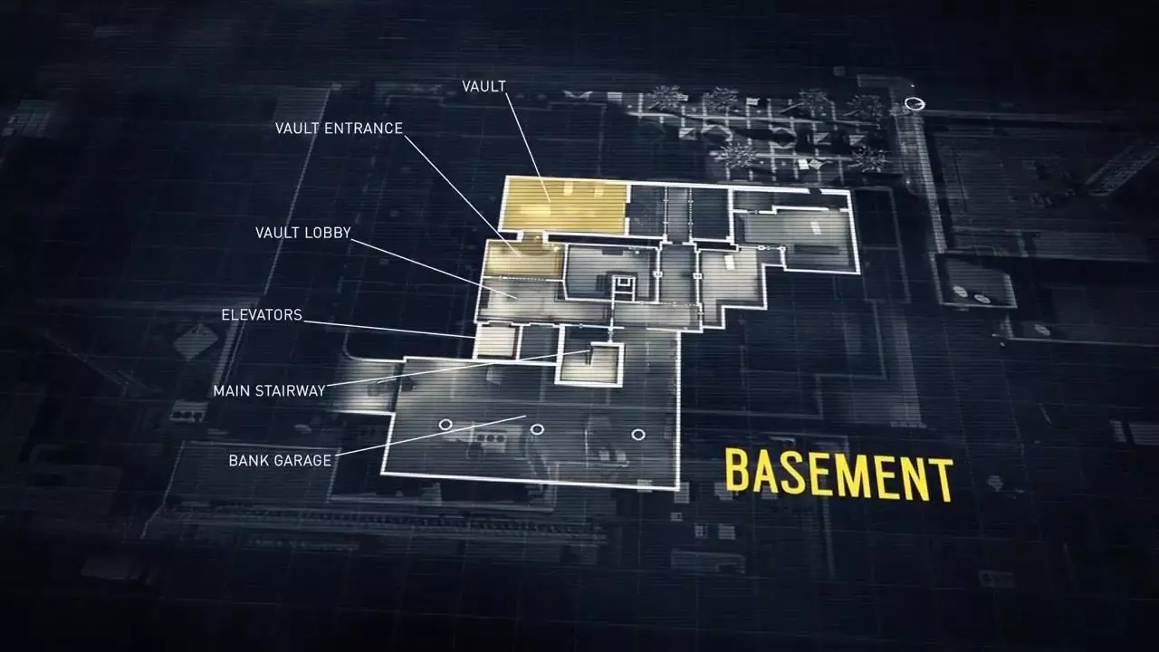 Map Bank A Large Scale Multi-Floor Tactical Environment interior Low-poly 3D model_28