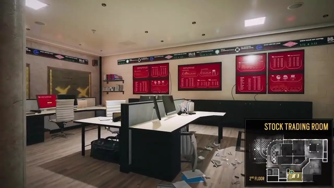 Map Bank A Large Scale Multi-Floor Tactical Environment interior Low-poly 3D model_12