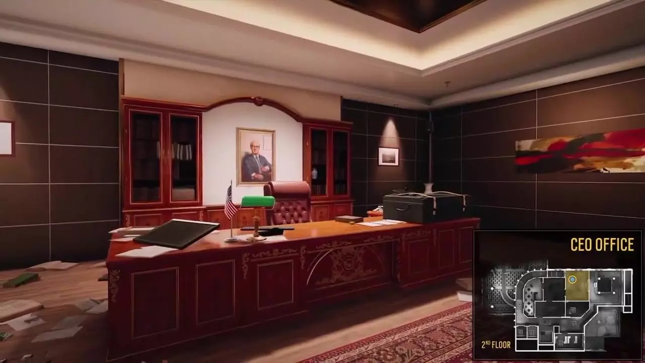 Map Bank A Large Scale Multi-Floor Tactical Environment interior Low-poly 3D model_10