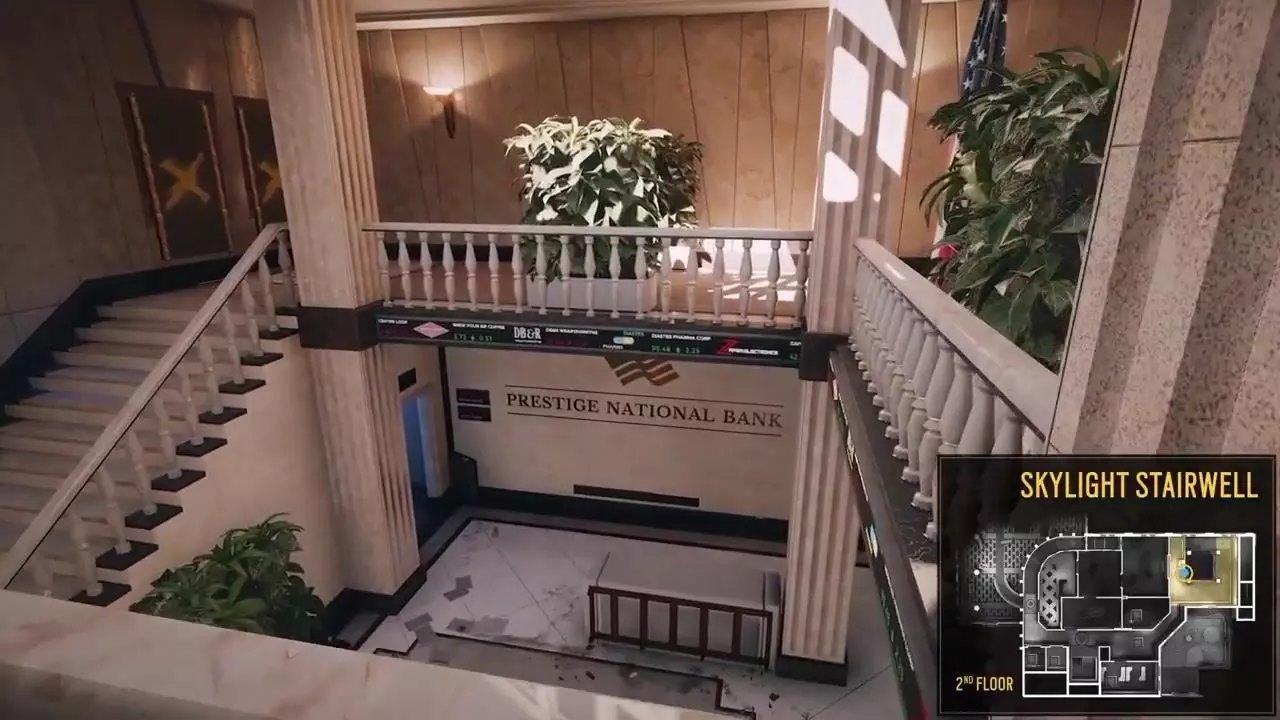 Map Bank A Large Scale Multi-Floor Tactical Environment interior Low-poly 3D model_13