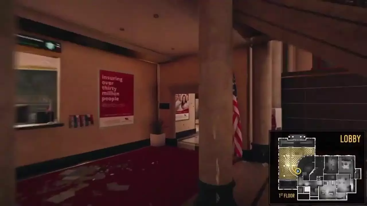 Map Bank A Large Scale Multi-Floor Tactical Environment interior Low-poly 3D model_22