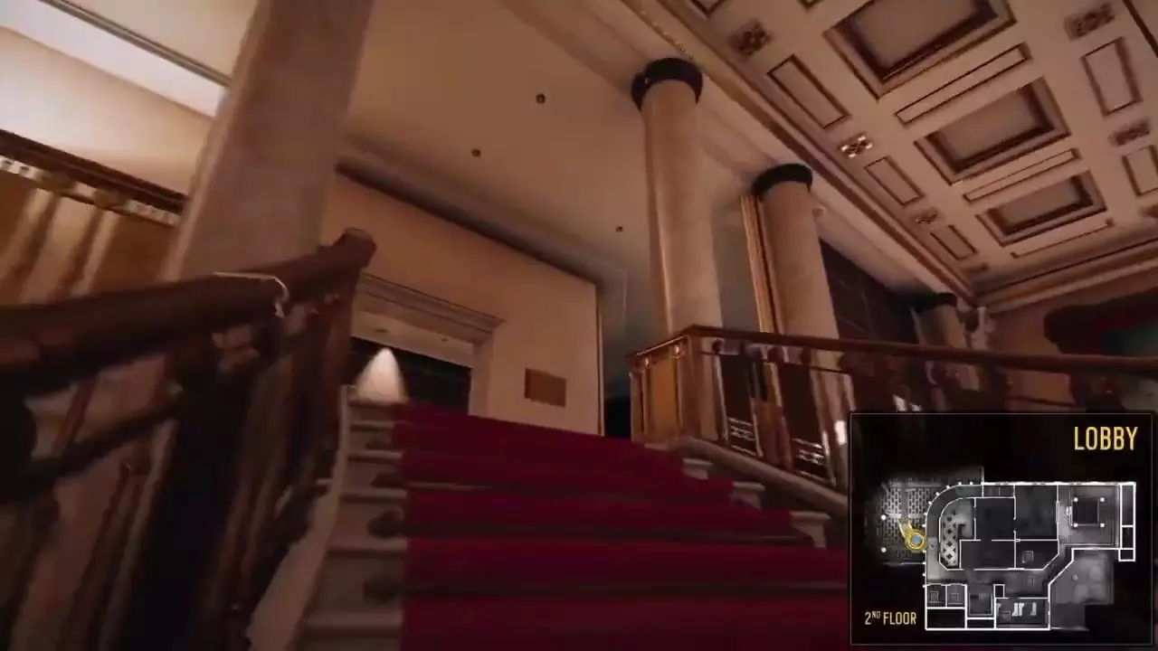 Map Bank A Large Scale Multi-Floor Tactical Environment interior Low-poly 3D model_19