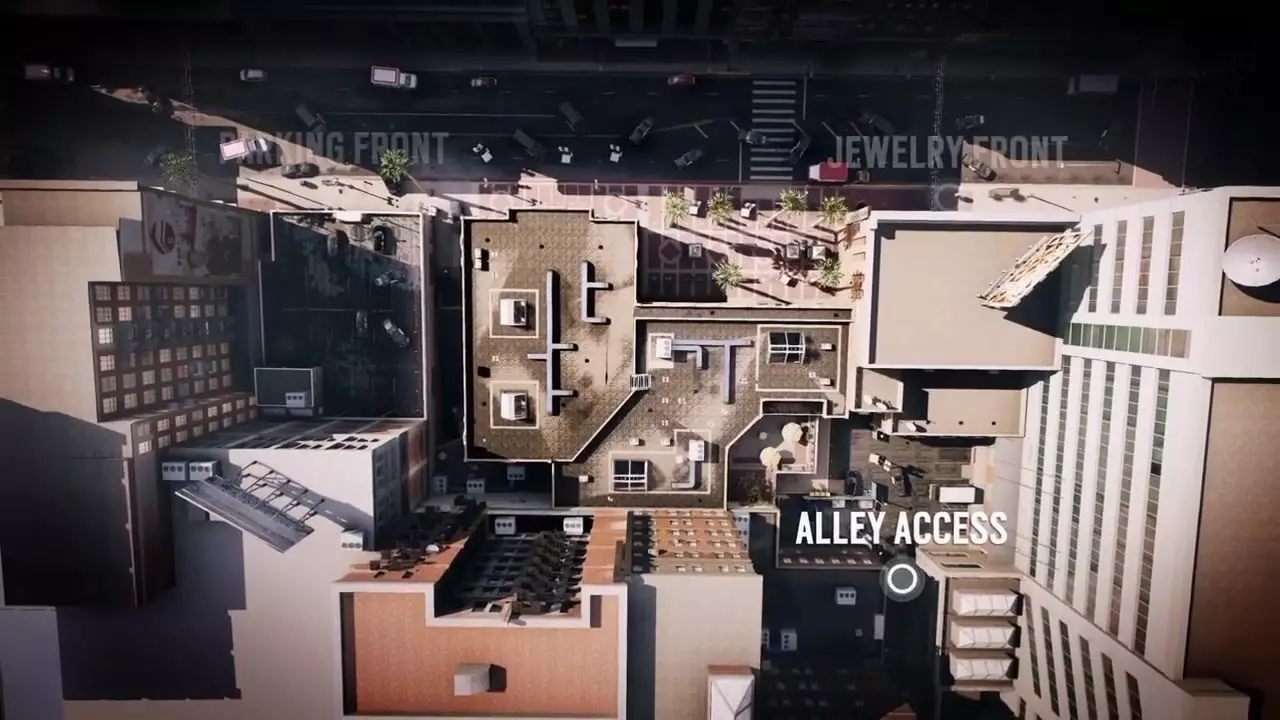 Map Bank A Large Scale Multi-Floor Tactical Environment interior Low-poly 3D model_42