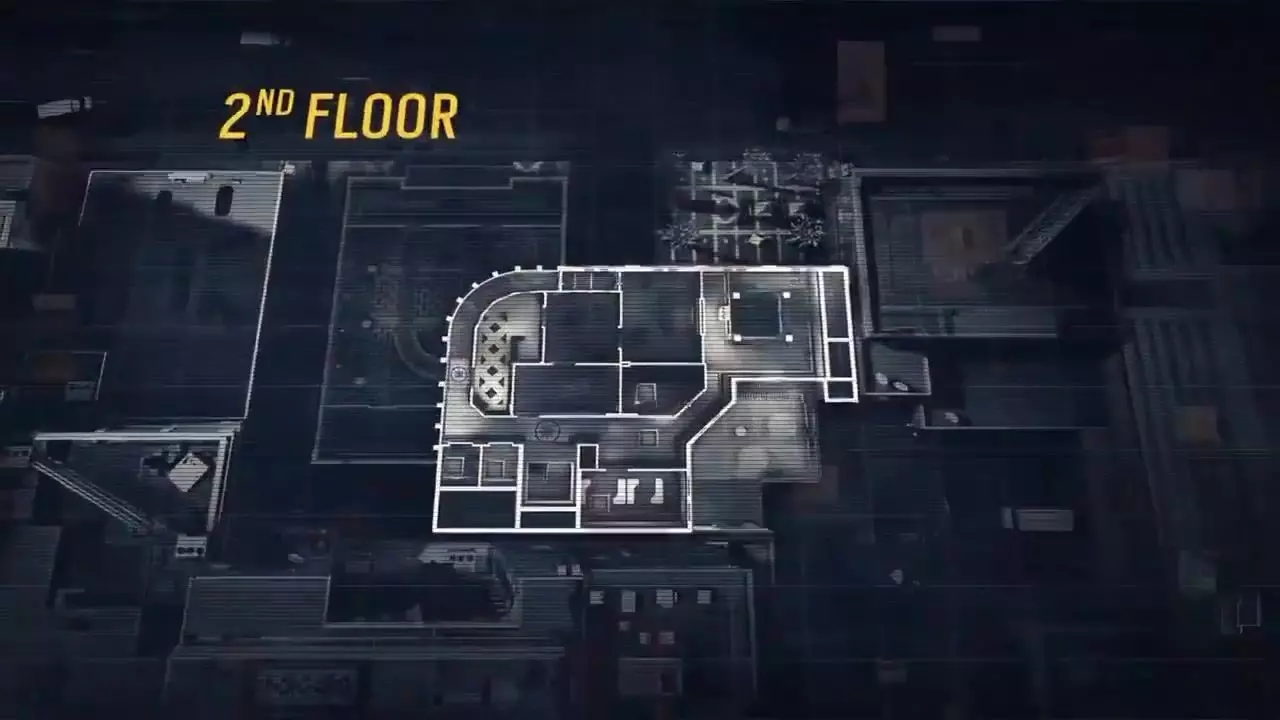 Map Bank A Large Scale Multi-Floor Tactical Environment interior Low-poly 3D model_15