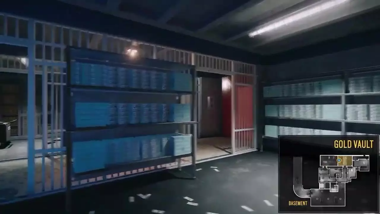 Map Bank A Large Scale Multi-Floor Tactical Environment interior Low-poly 3D model_25