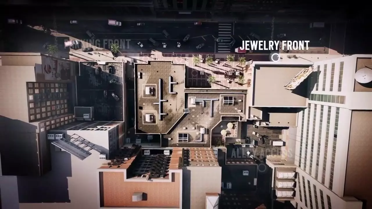 Map Bank A Large Scale Multi-Floor Tactical Environment interior Low-poly 3D model_37