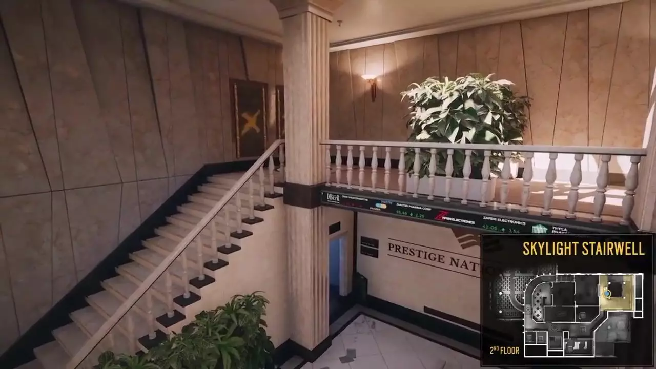 Map Bank A Large Scale Multi-Floor Tactical Environment interior Low-poly 3D model_11