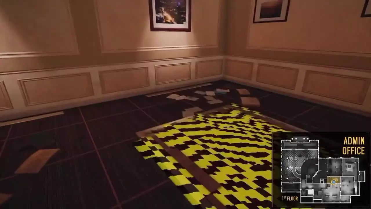 Map Bank A Large Scale Multi-Floor Tactical Environment interior Low-poly 3D model_51