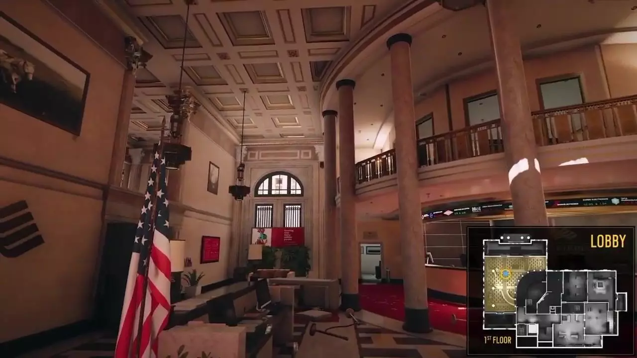 Map Bank A Large Scale Multi-Floor Tactical Environment interior Low-poly 3D model_53