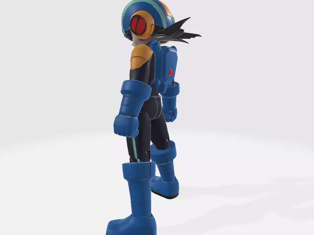 Mega Man Battle Network Pose 1 3D print model_2