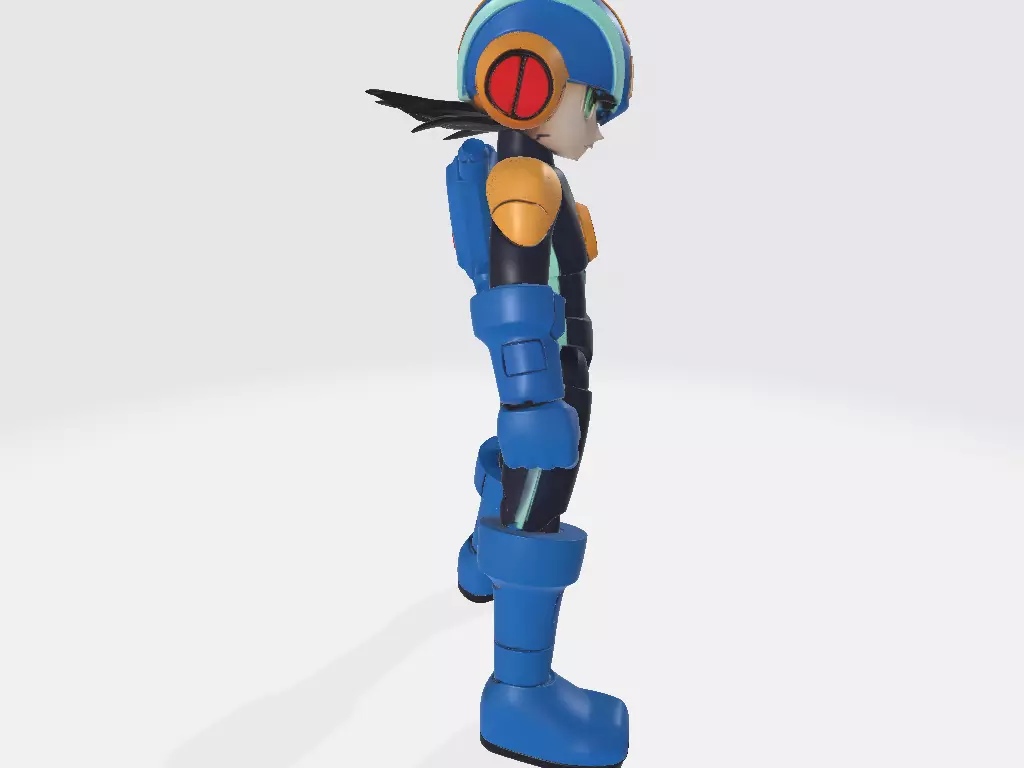 Mega Man Battle Network Pose 1 3D print model_4
