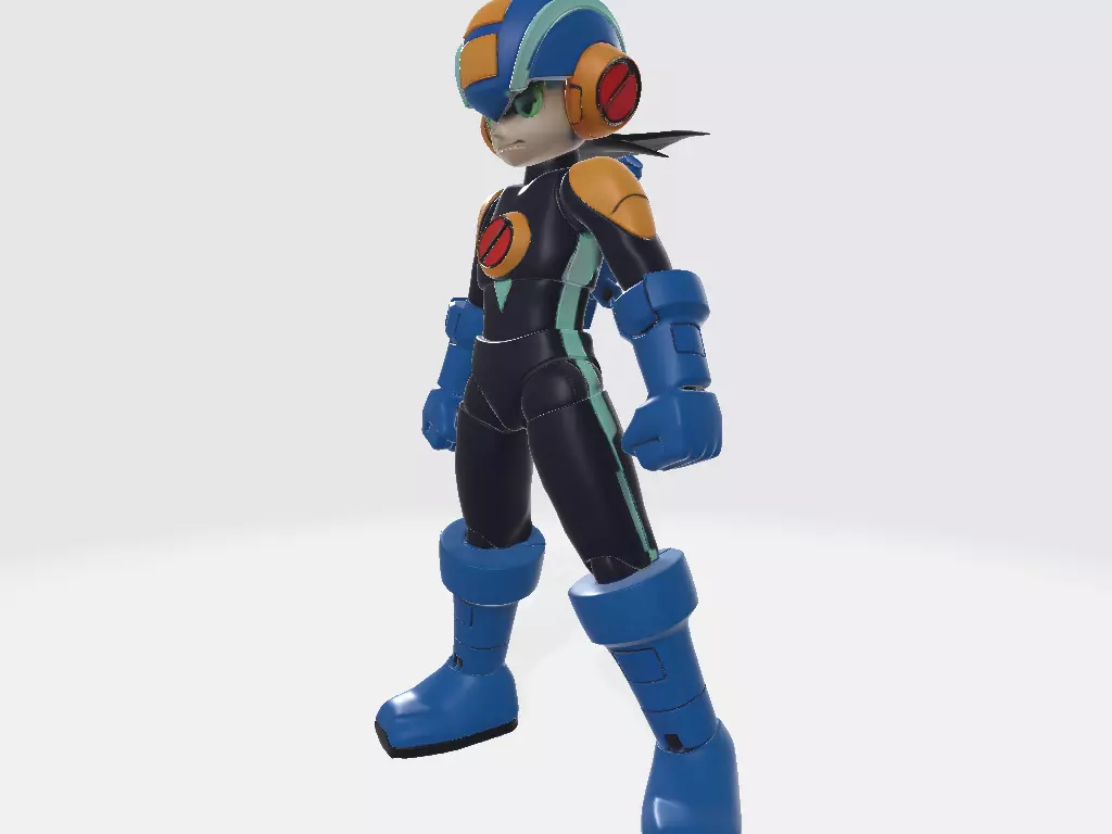 Mega Man Battle Network Pose 1 3D print model_1