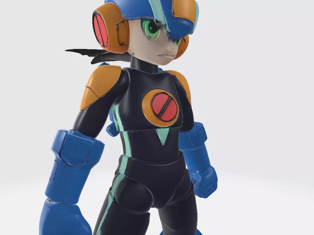 Mega Man Battle Network Pose 1 3D print model_5