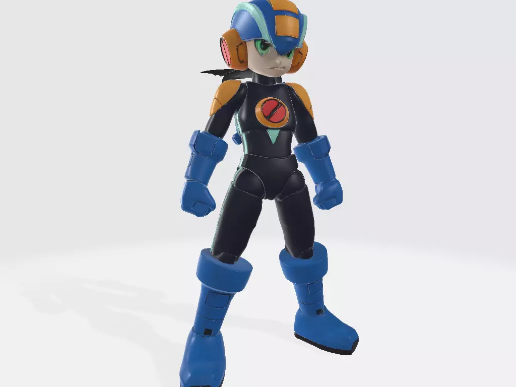 Mega Man Battle Network Pose 1 3D print model_0