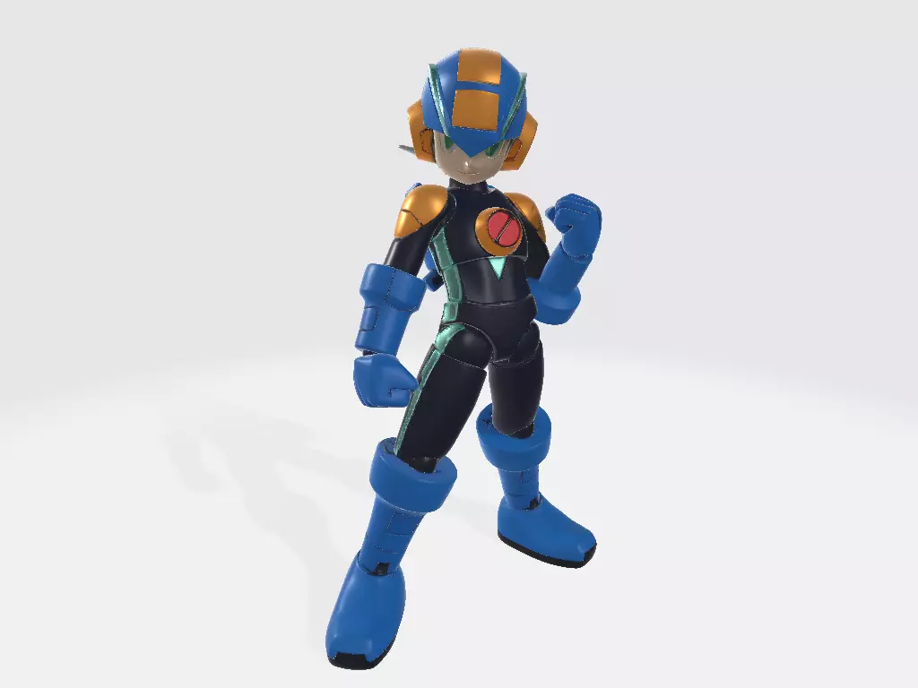 Mega Man Battle Network Pose 3 3D print model_0