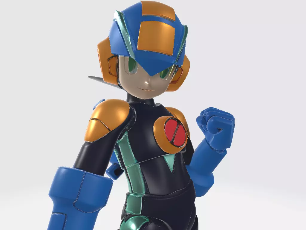 Mega Man Battle Network Pose 3 3D print model_6