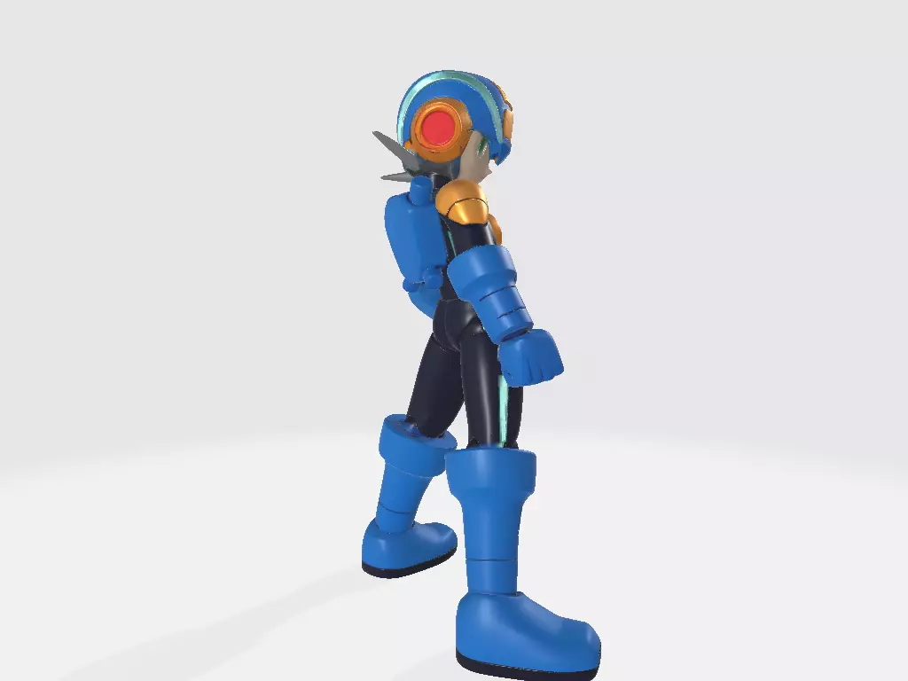 Mega Man Battle Network Pose 3 3D print model_4