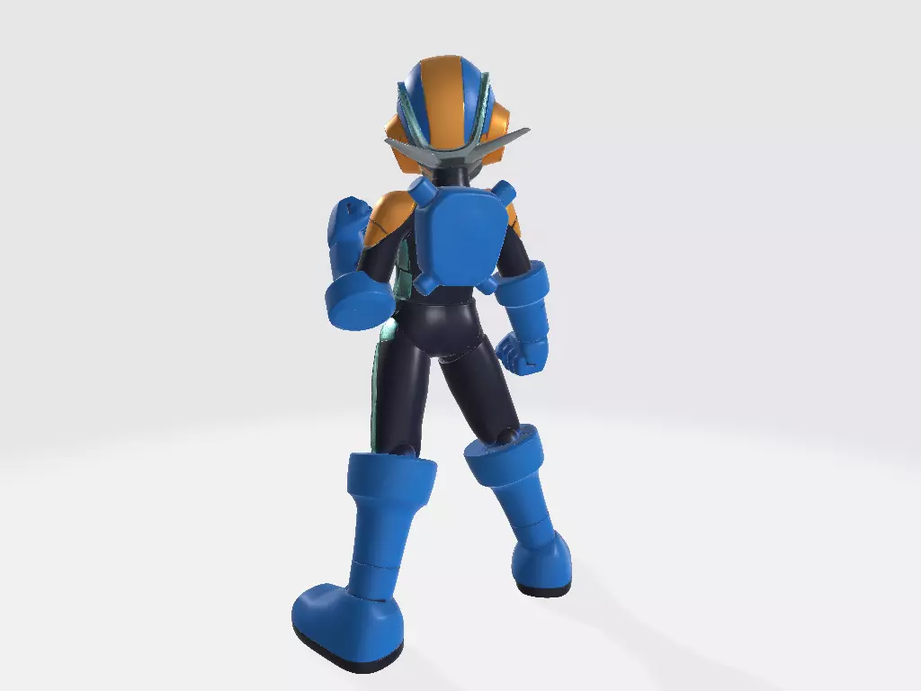 Mega Man Battle Network Pose 3 3D print model_2