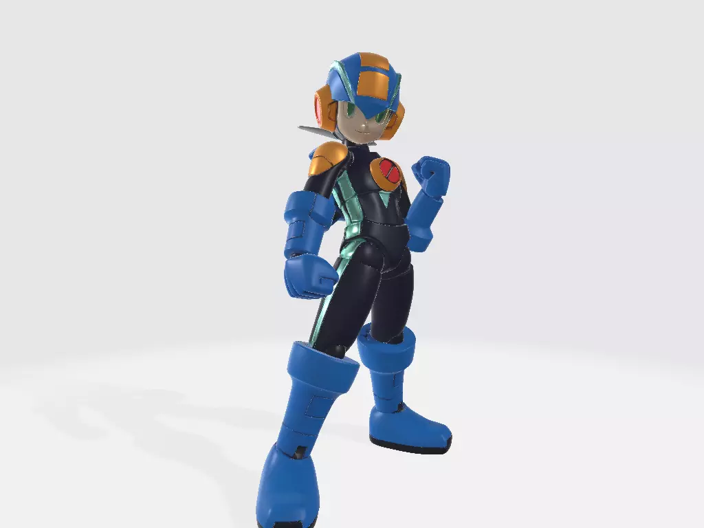 Mega Man Battle Network Pose 3 3D print model_5