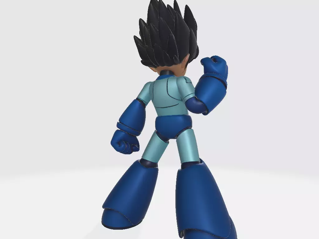 Mega Man 11 Pose 3 3D print model_4