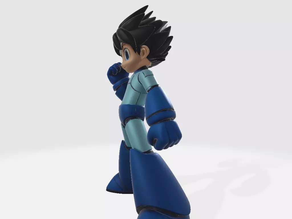 Mega Man 11 Pose 3 3D print model_2