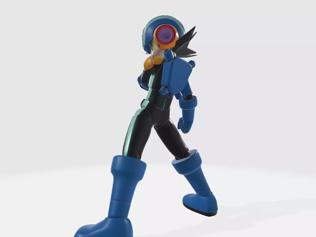 Mega Man Battle Network Pose 4 3D print model_3