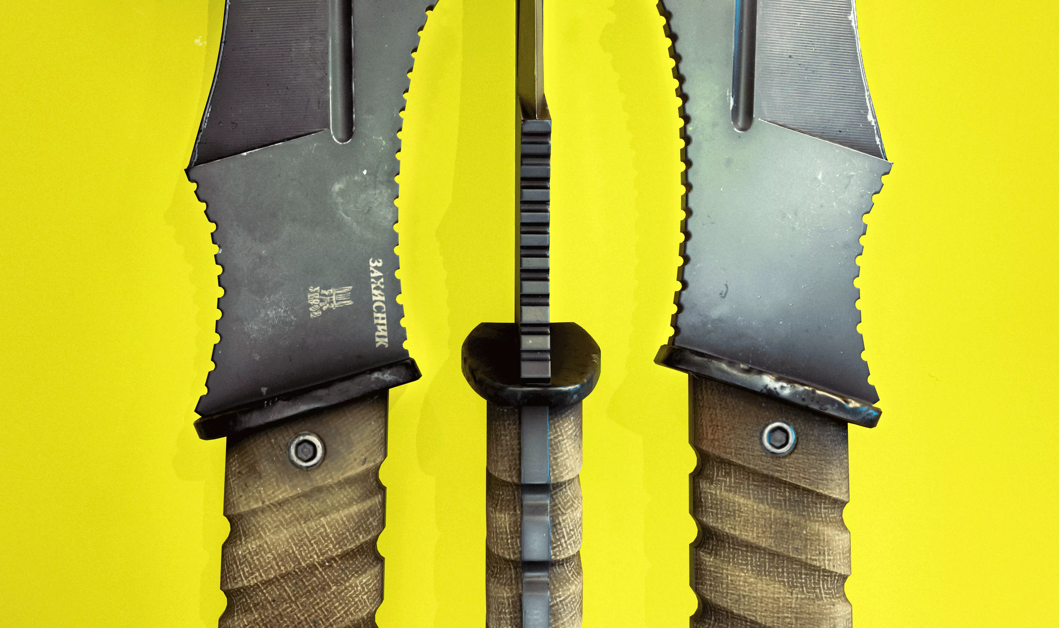 Knife Low-poly 3D model_9