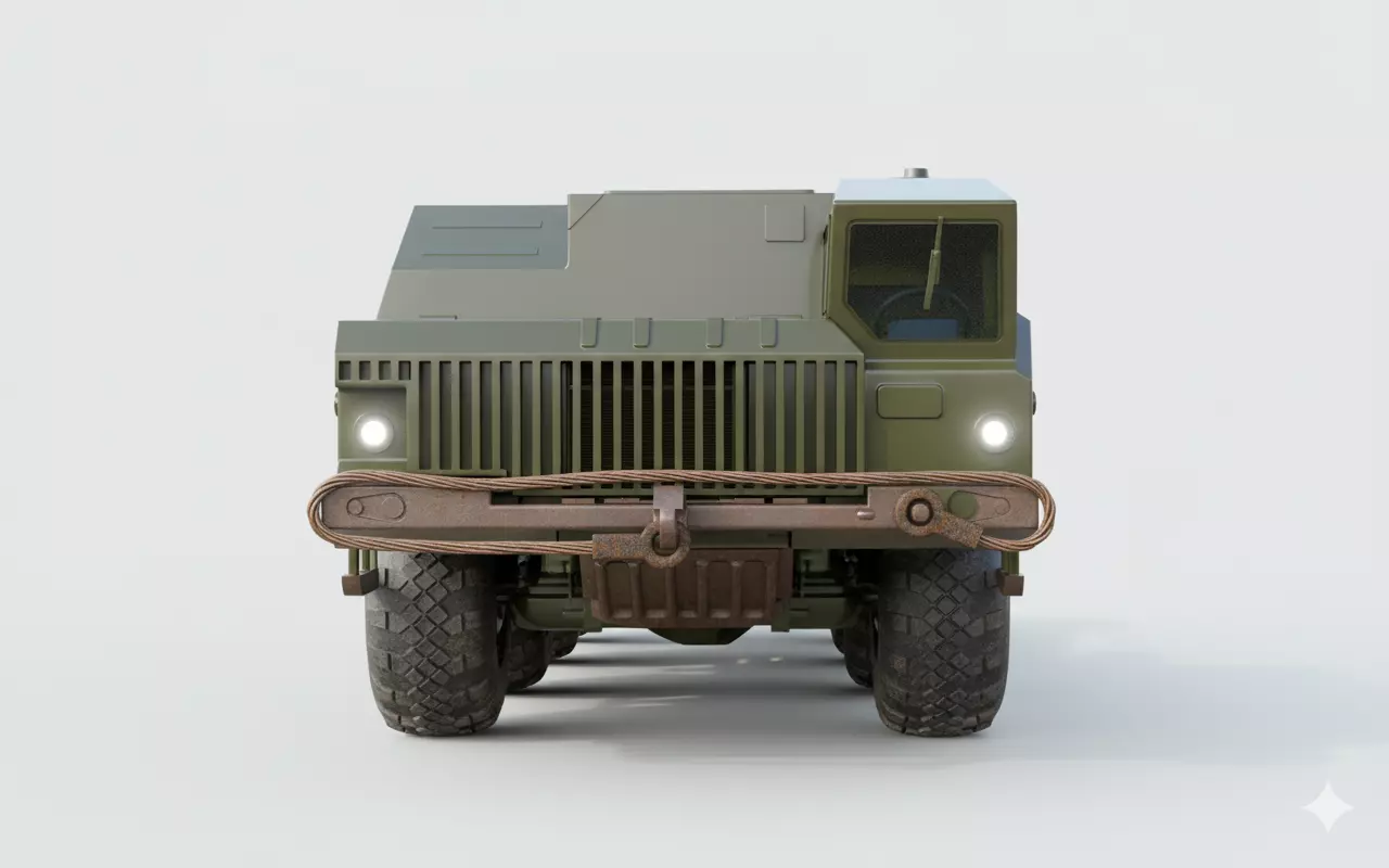 MAZ-543M-1 Military Truck Chassis 3D Model 3D print model_1