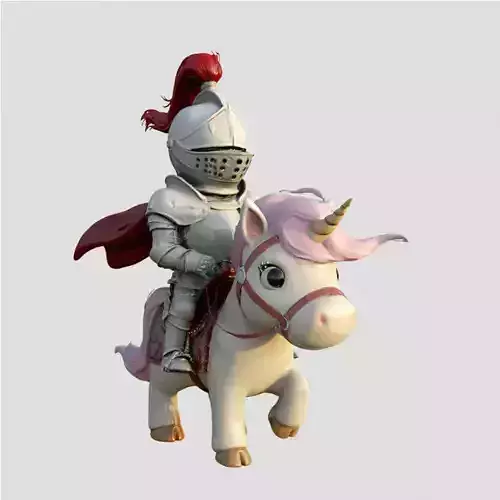 Knight on a unicorn 