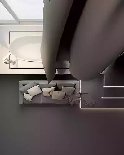 CGI - BATHROOM RELAX - Animated - Clay Version 3D model