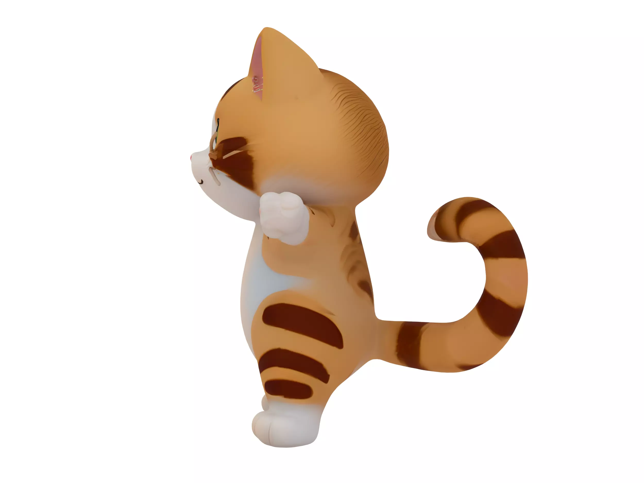 Cartoon Cat 3D model_3