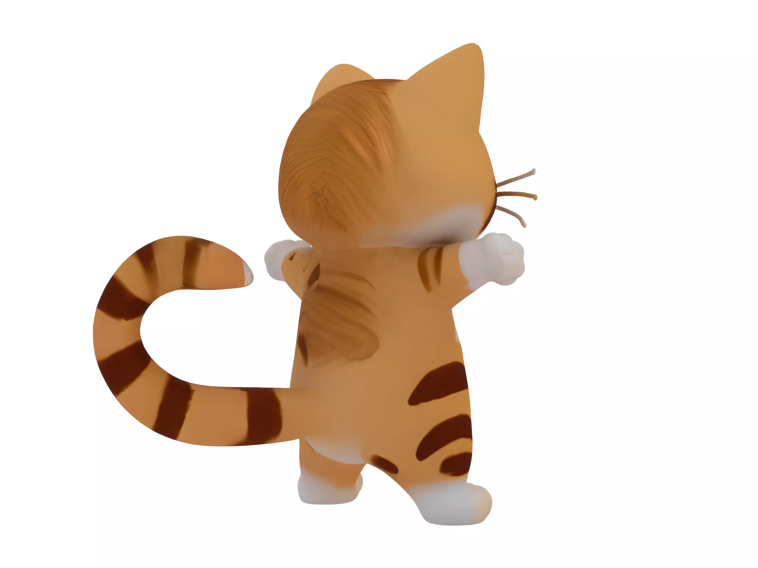 Cartoon Cat 3D model_6