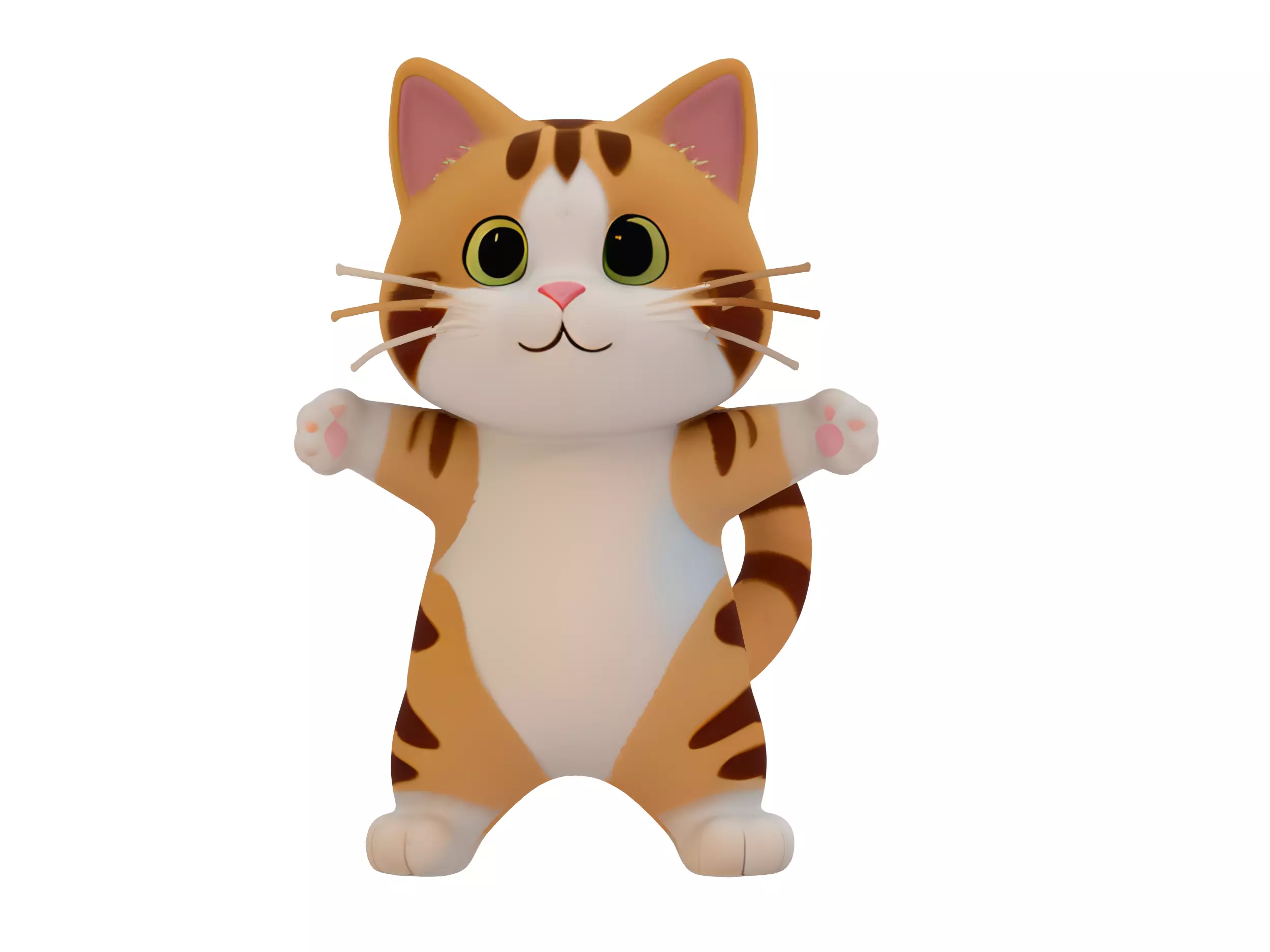 Cartoon Cat 3D model_0