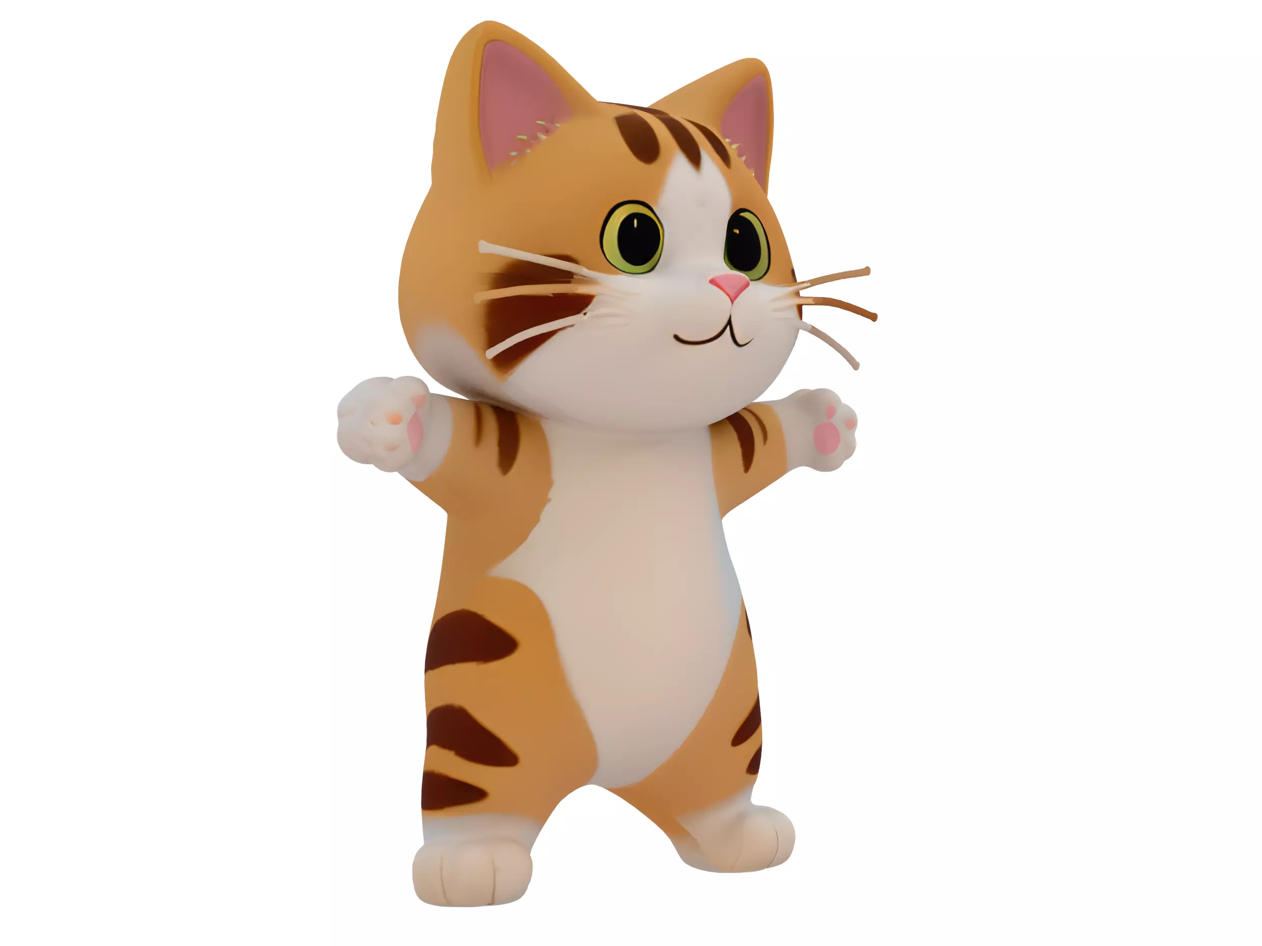 Cartoon Cat 3D model_1