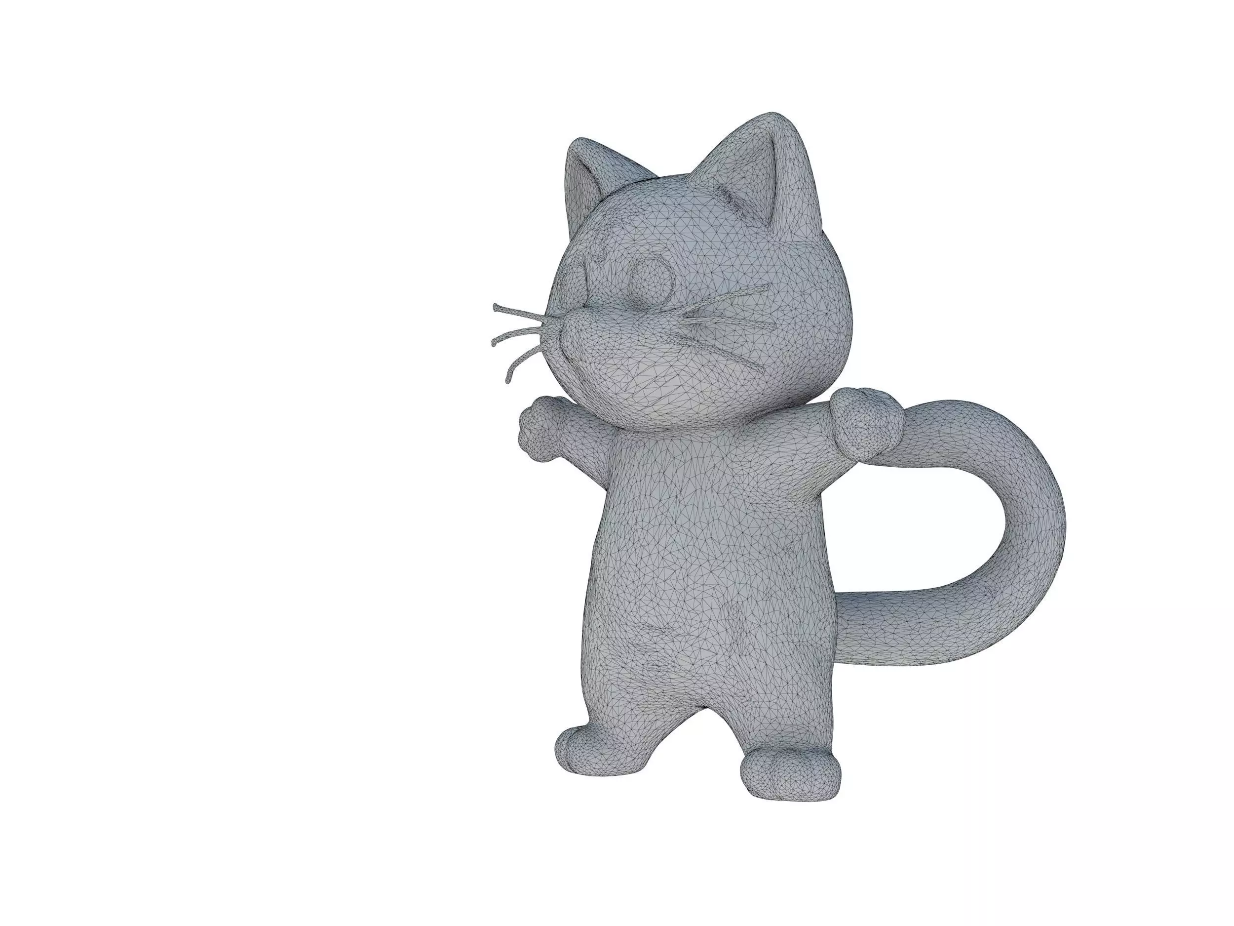 Cartoon Cat 3D model_11