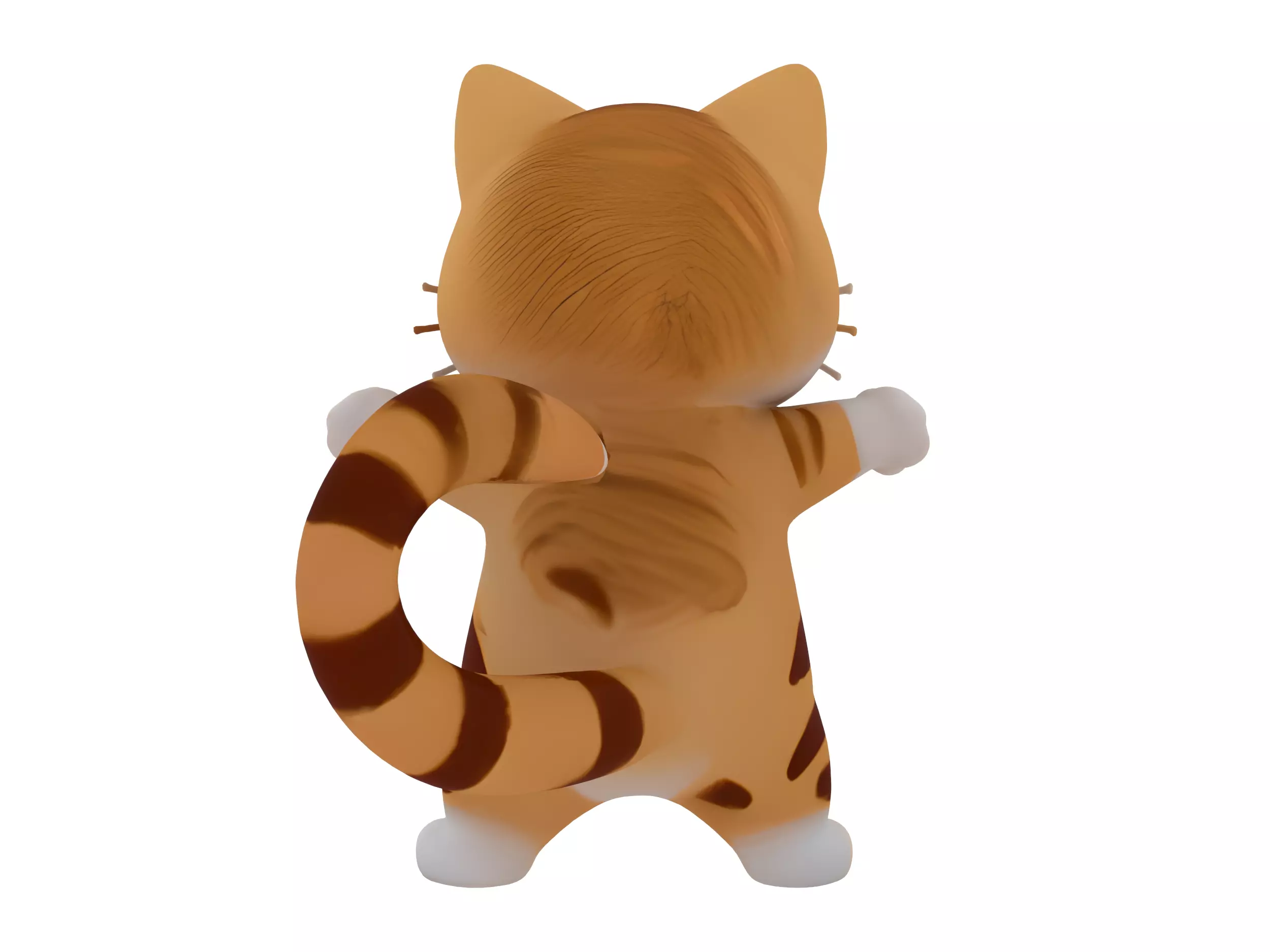 Cartoon Cat 3D model_7
